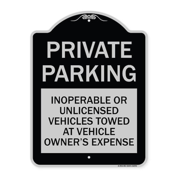 Private Parking Inoperable or Unlicensed Vehicles Towed at Vehicle Owners Expense, BS-1824-23256